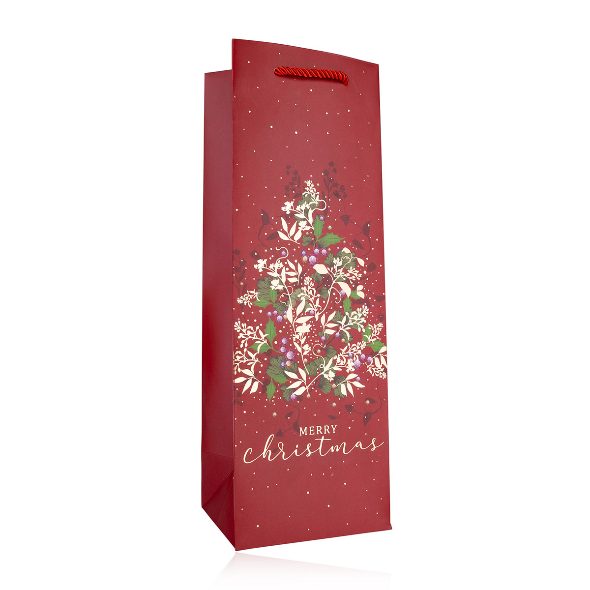 Geschenktasche MERRY CHRISTMAS für Flaschen
