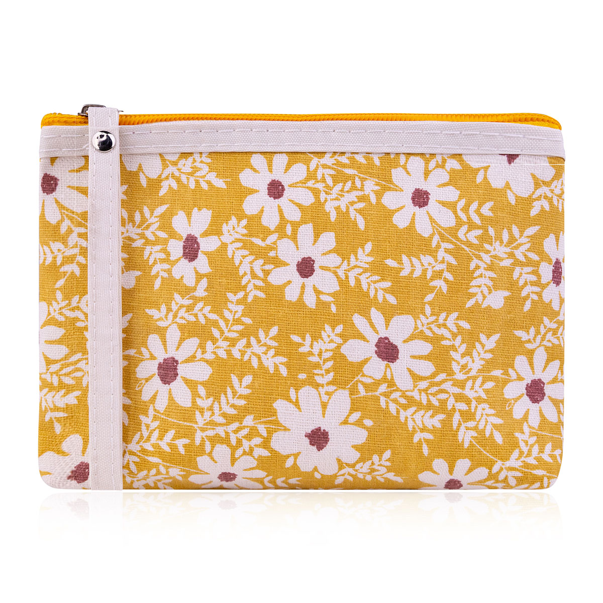 Kosmetiktasche mit Blumenprint 
