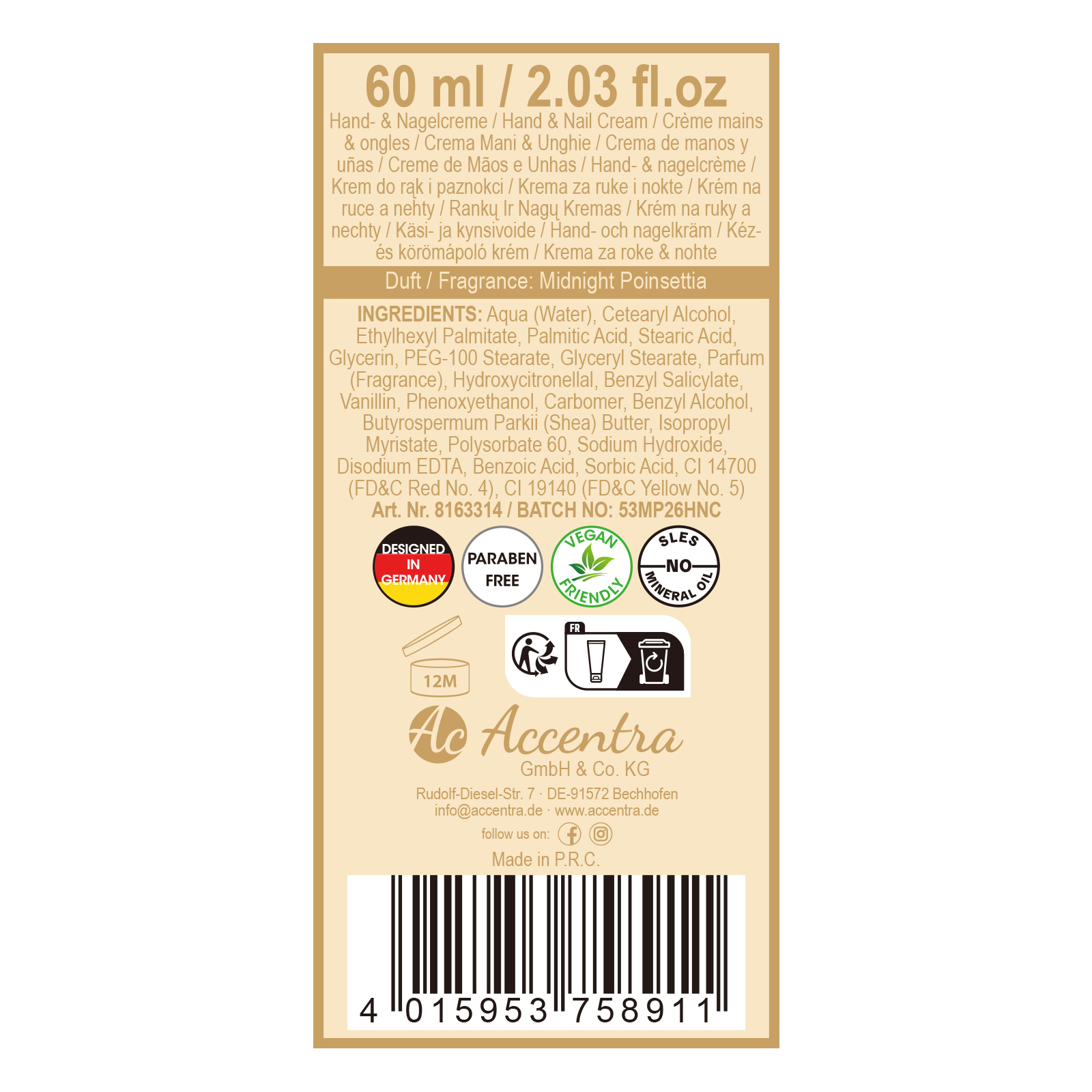Handcreme BODY LUXURY 