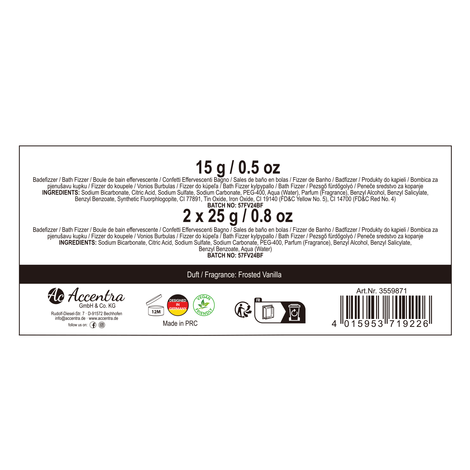 Badebombe WINTER MAGIC in Geschenkbox