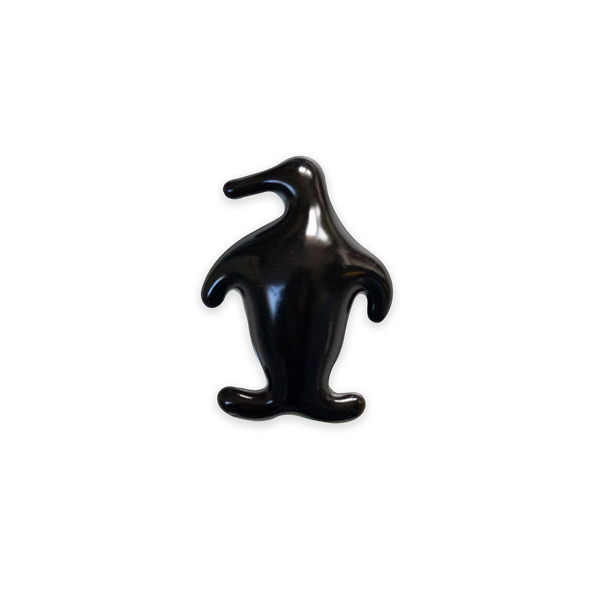 Badeperle Pinguin schwarz/silber-perlmutt