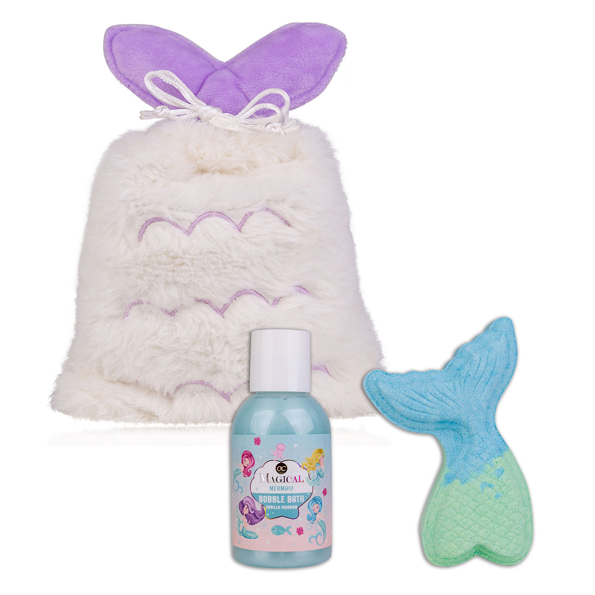 Bath set MAGICAL UNICORN &amp; MERMAID in cosmetic bag 