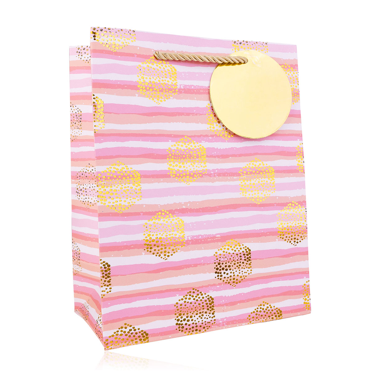 Geschenktasche PINK/GOLD L