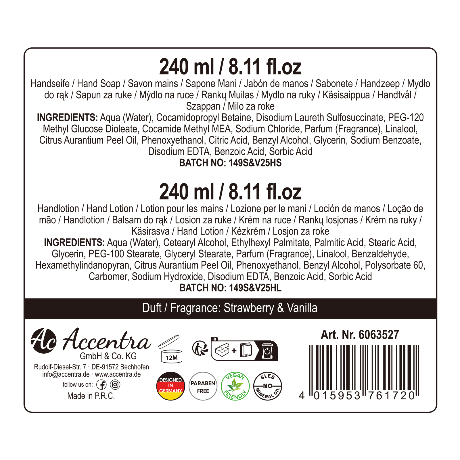 Handpflegeset ESSENTIAL BOTANICALS 