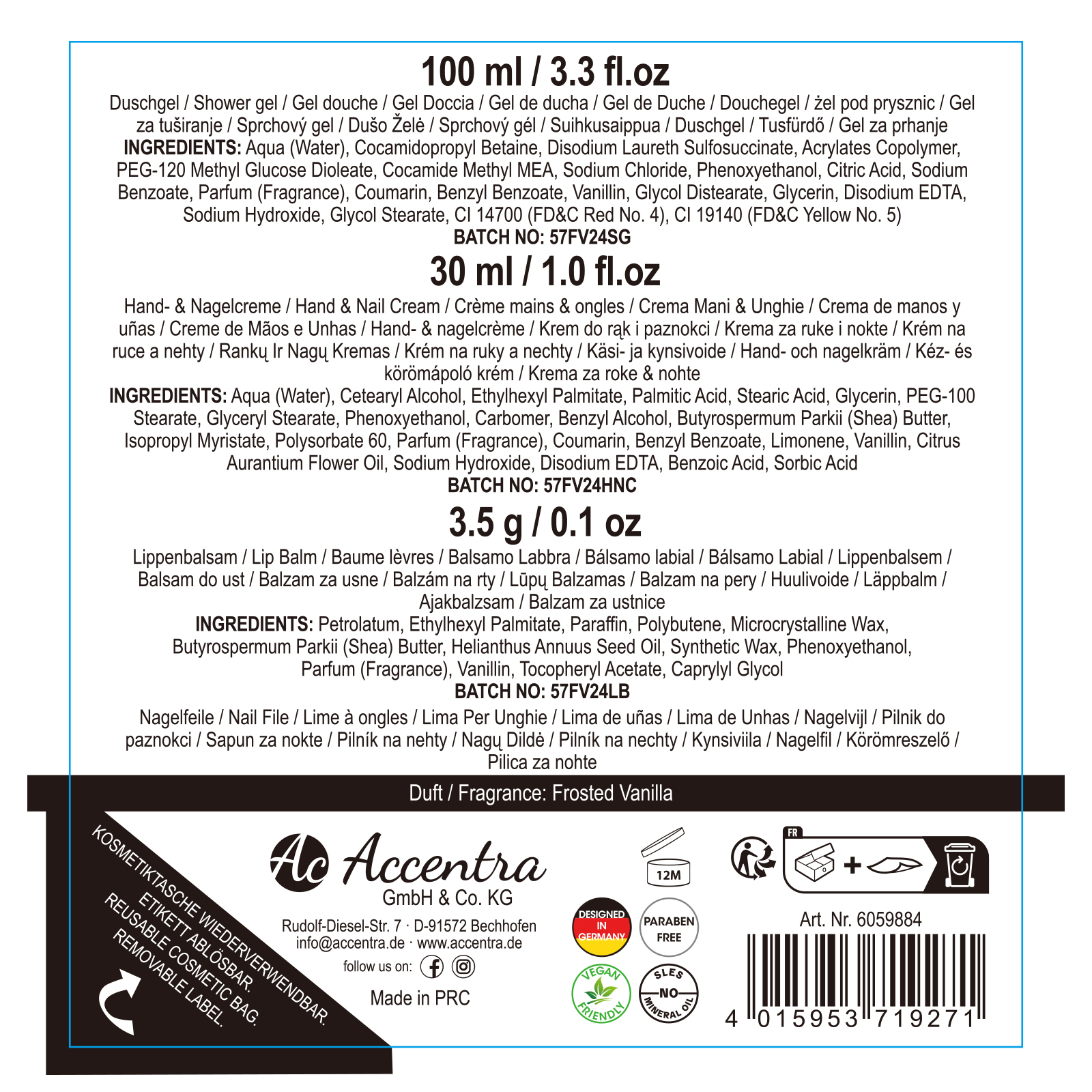 Body care set WINTER MAGIC 