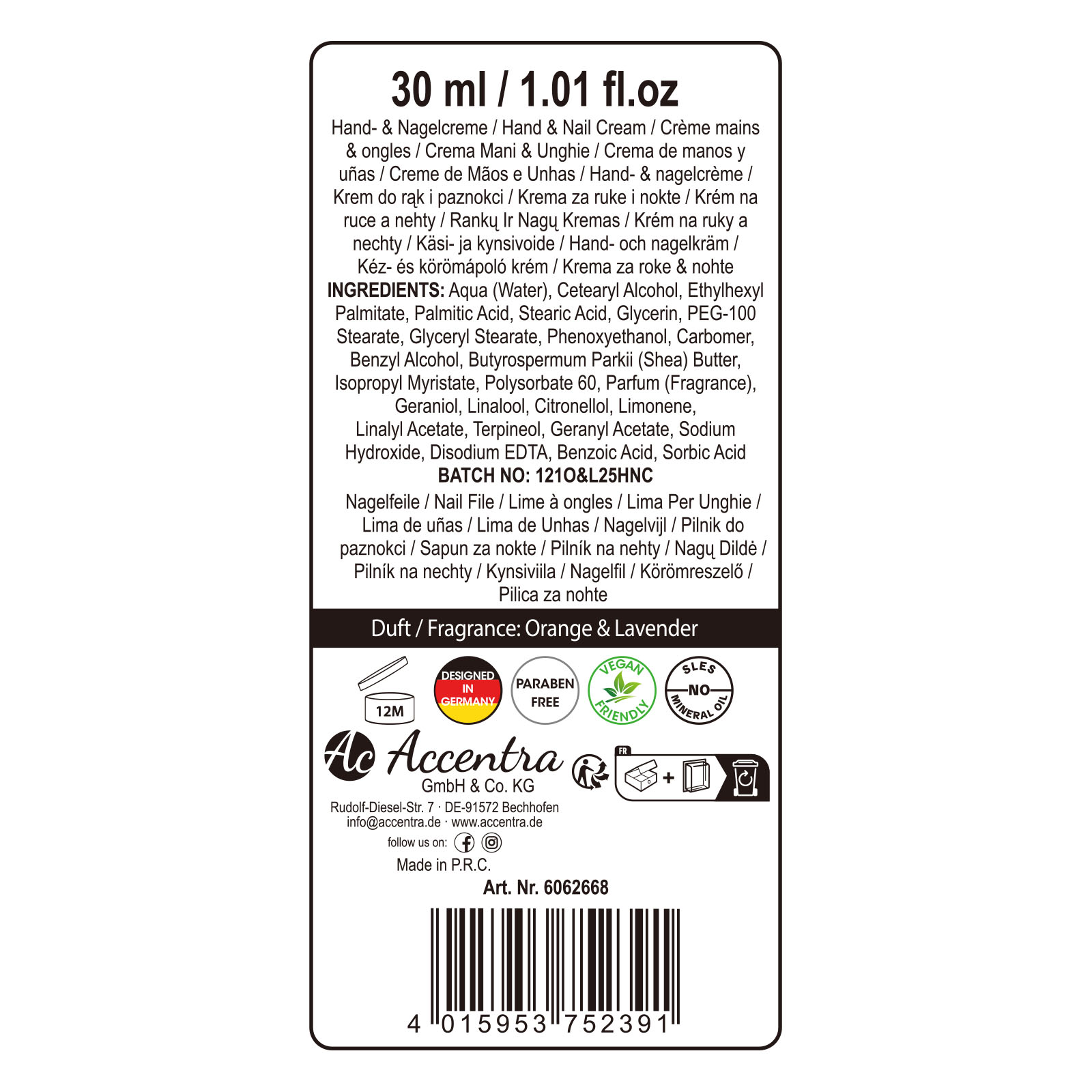 Handpflegeset ESSENTIAL BOTANICALS 