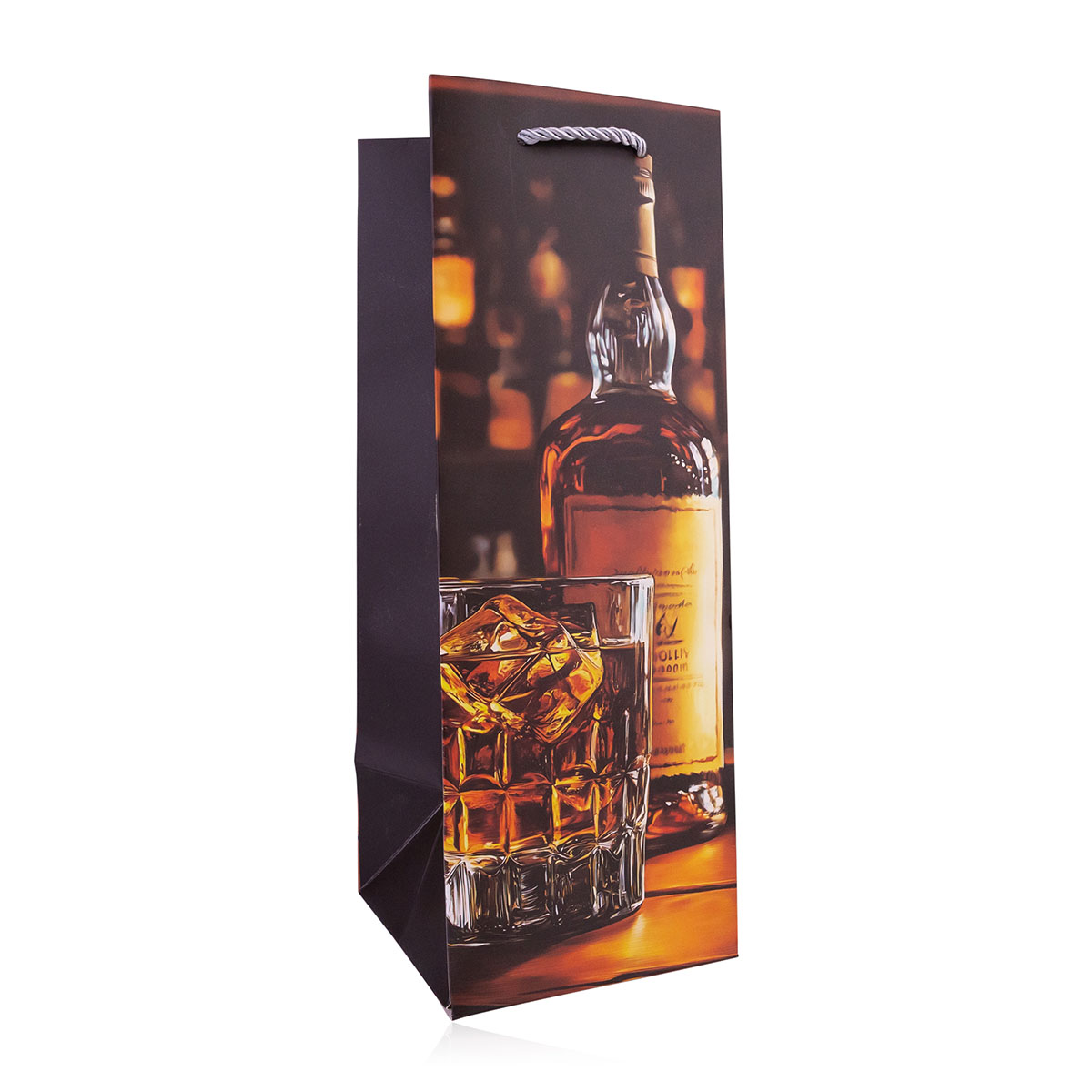 Paper gift bag WHISKEY for bottles