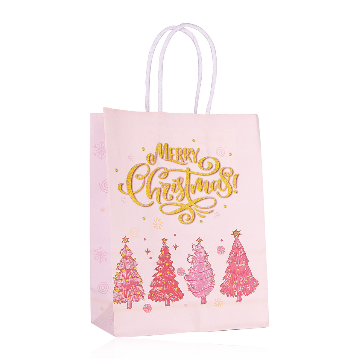 Geschenktasche aus Papier XMAS PINK XS