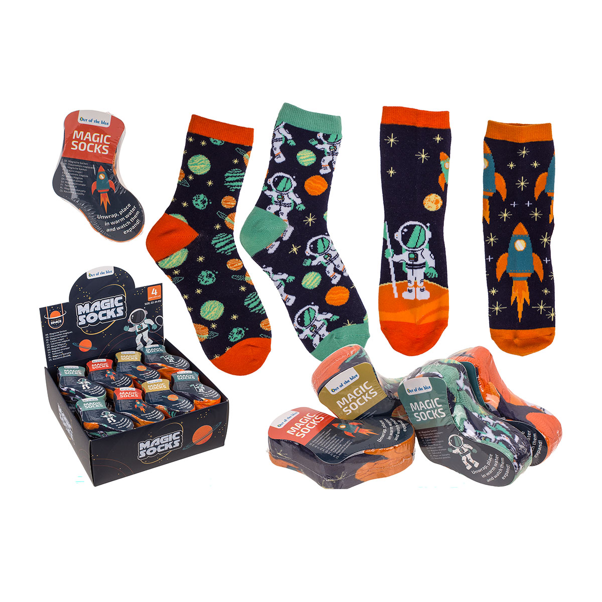 Magic children's socks space