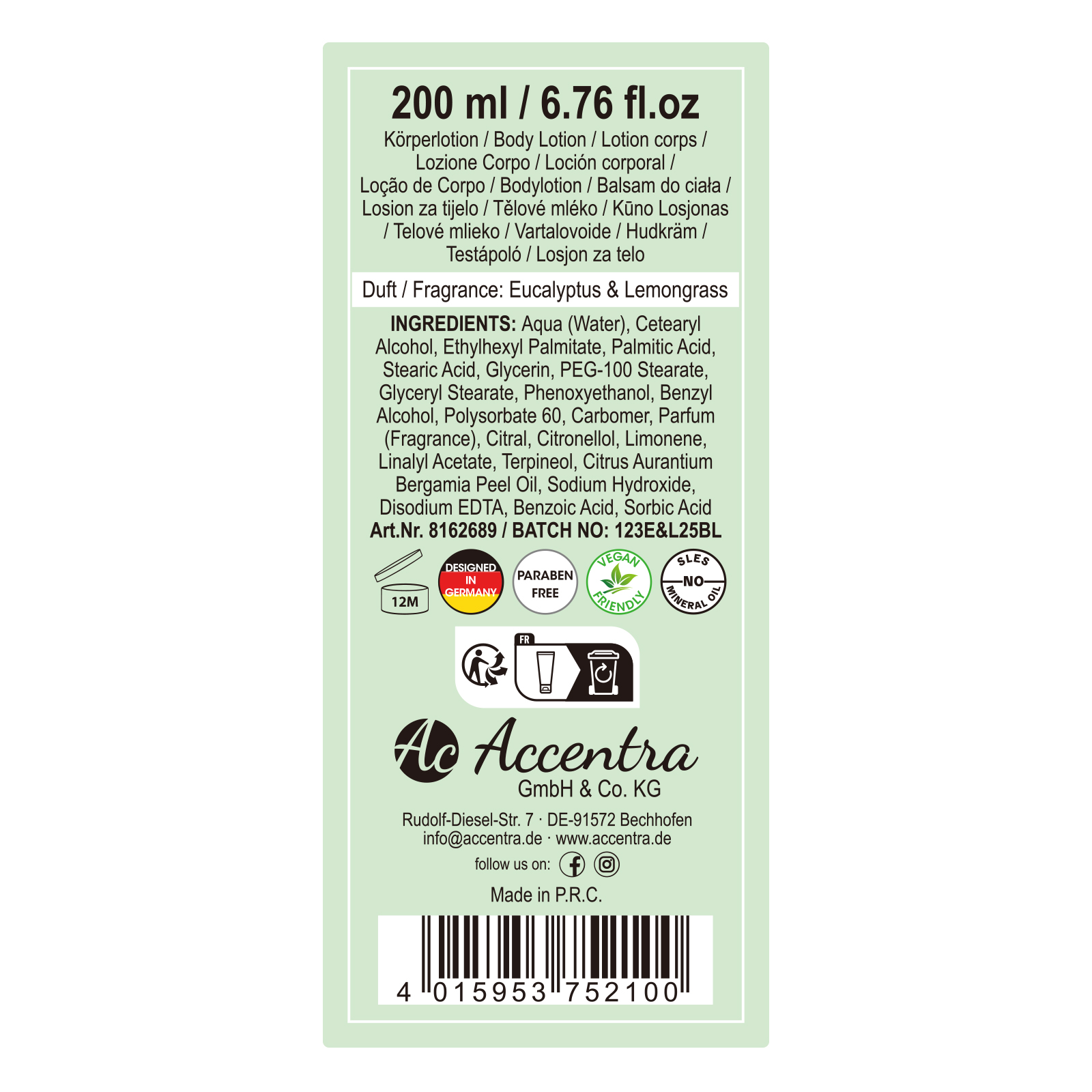 Bodylotion BOTANIC SPA 
