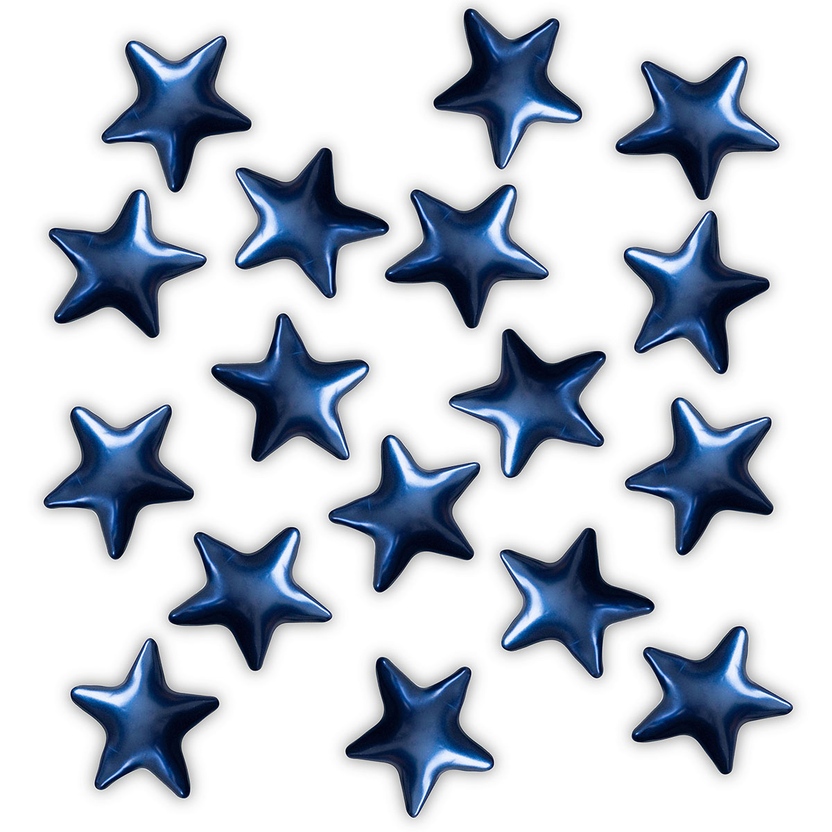 Badeperle Stern blau-perlmutt 