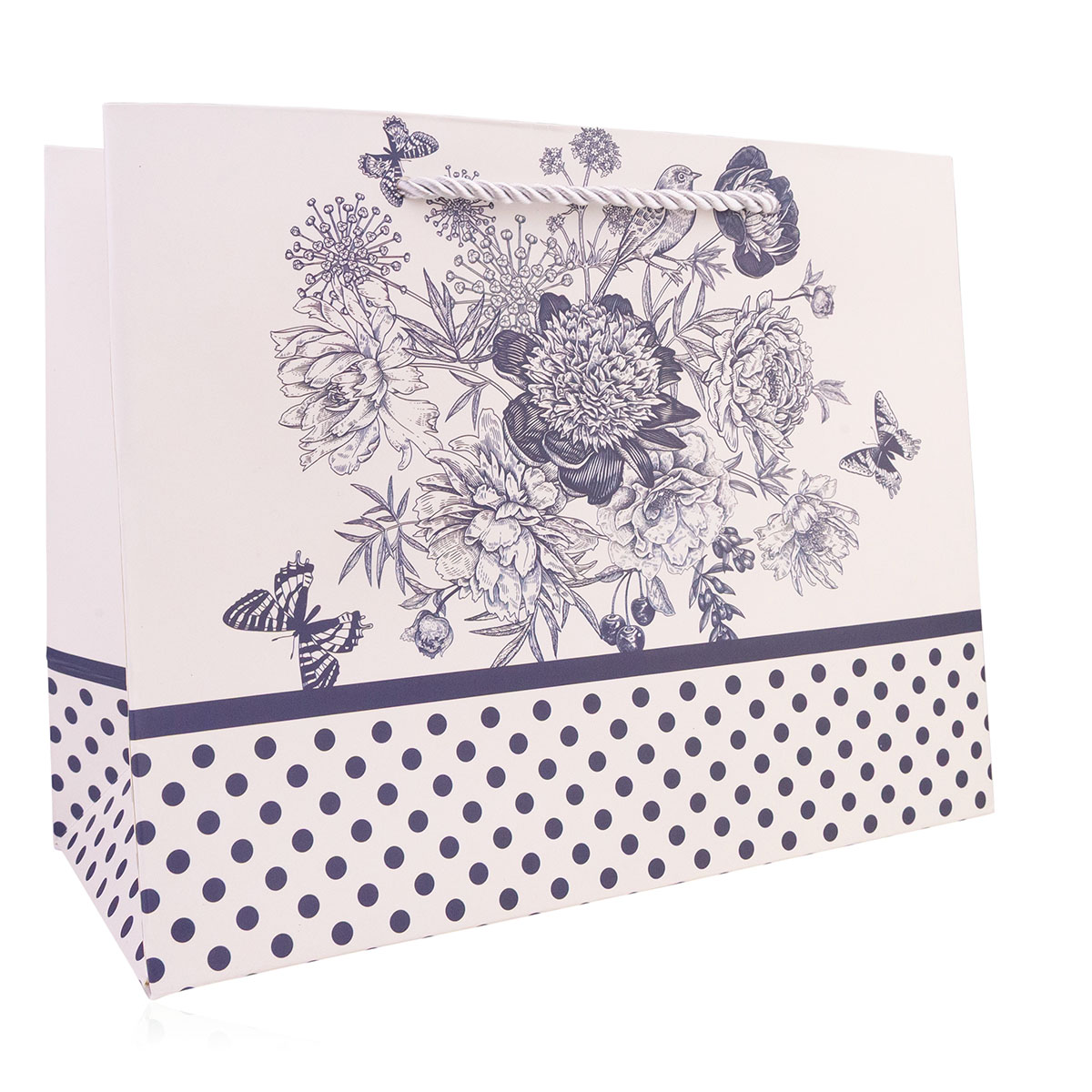 Paper gift bag FLORAL small