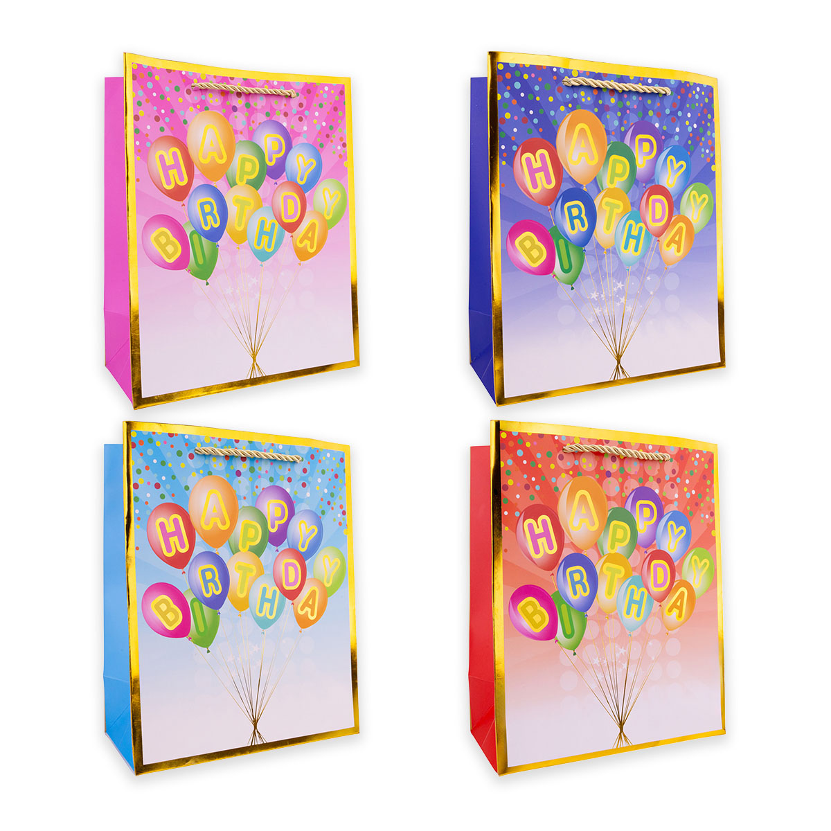 Paper gift bag HAPPY BIRTHDAY STYLE 2 small