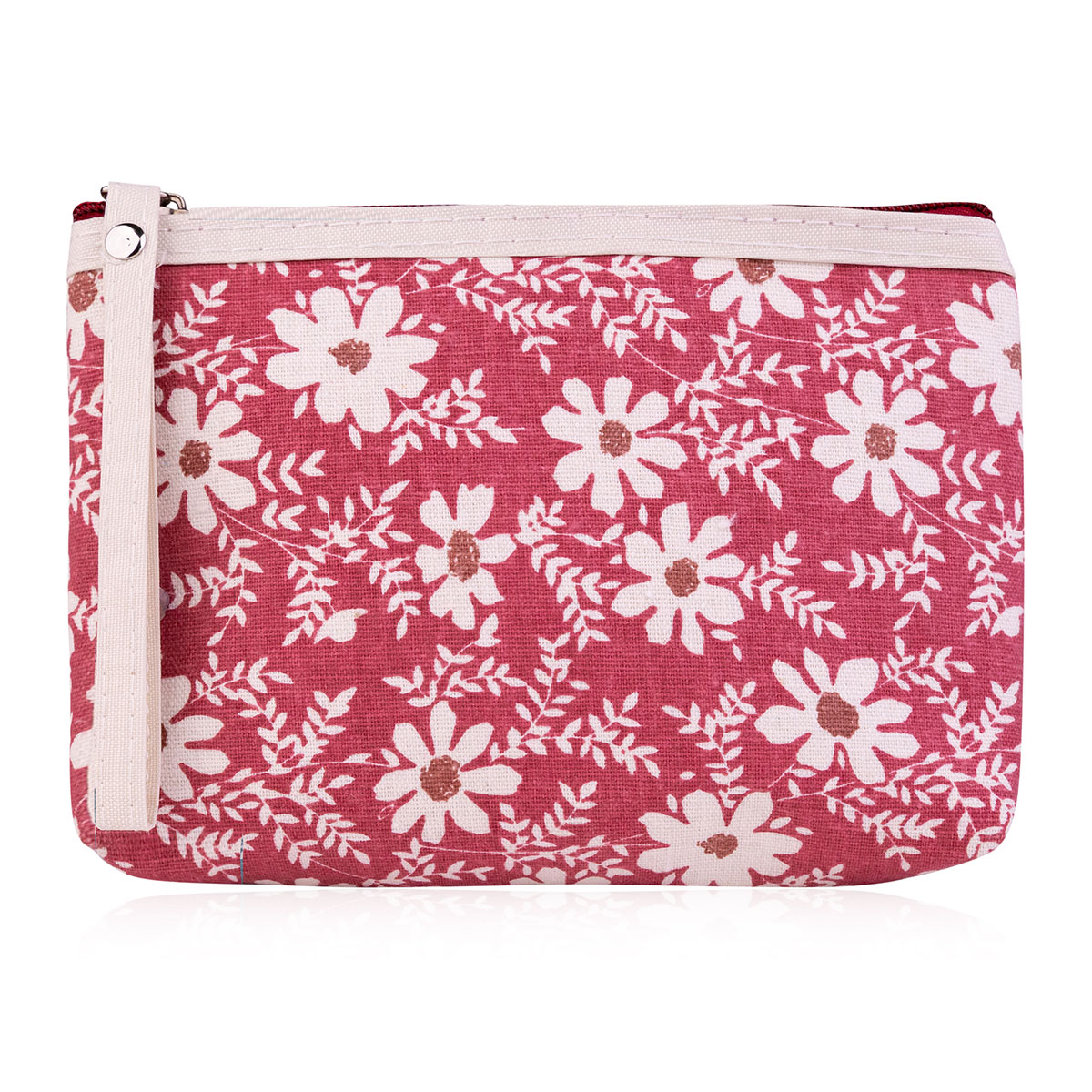 Kosmetiktasche mit Blumenprint 