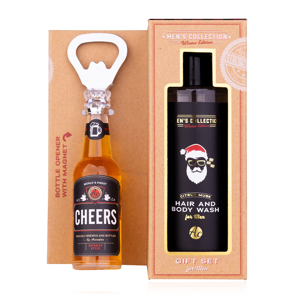 Geschenkset mit Bieröffner für Männer MEN'S COLLECTION WINTER EDITION