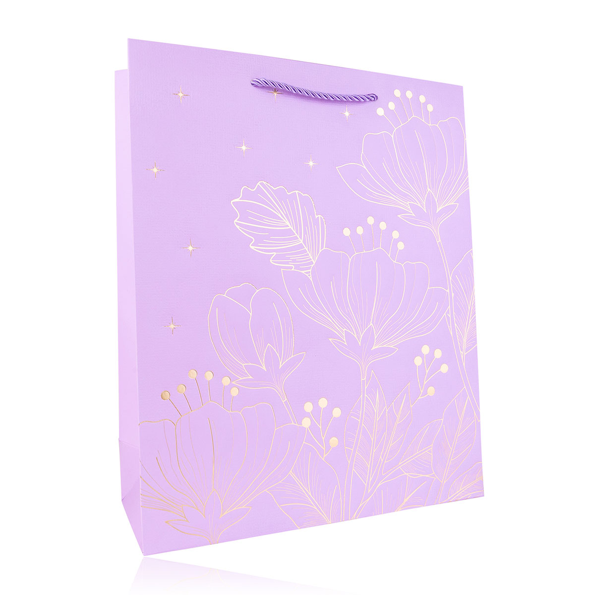 Paper gift bag GOLDEN FLOWERS 2 L