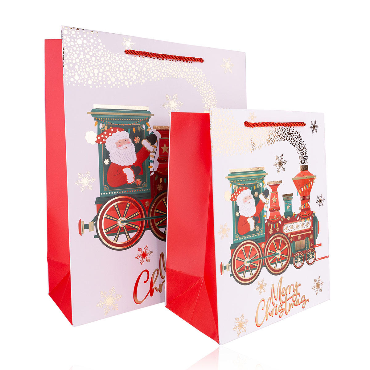 Geschenktasche aus Papier MERRY CHRISTMAS S