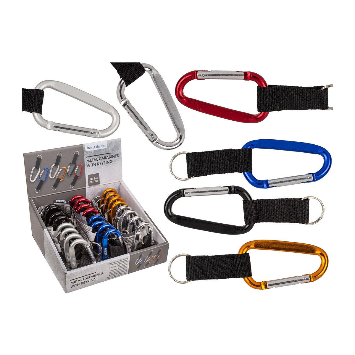 Metal key ring snap hook