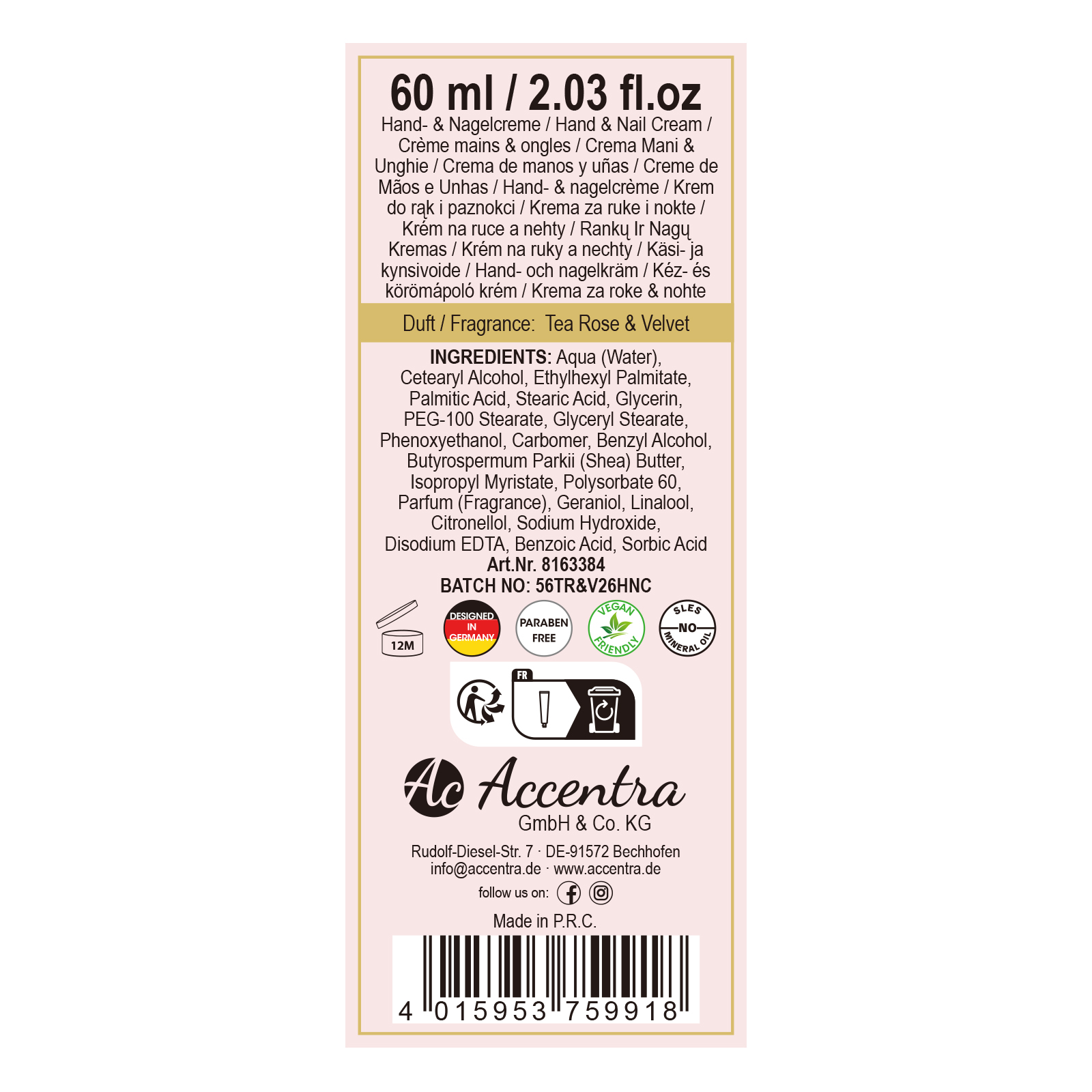 Handcreme ROMANTIC DREAMS