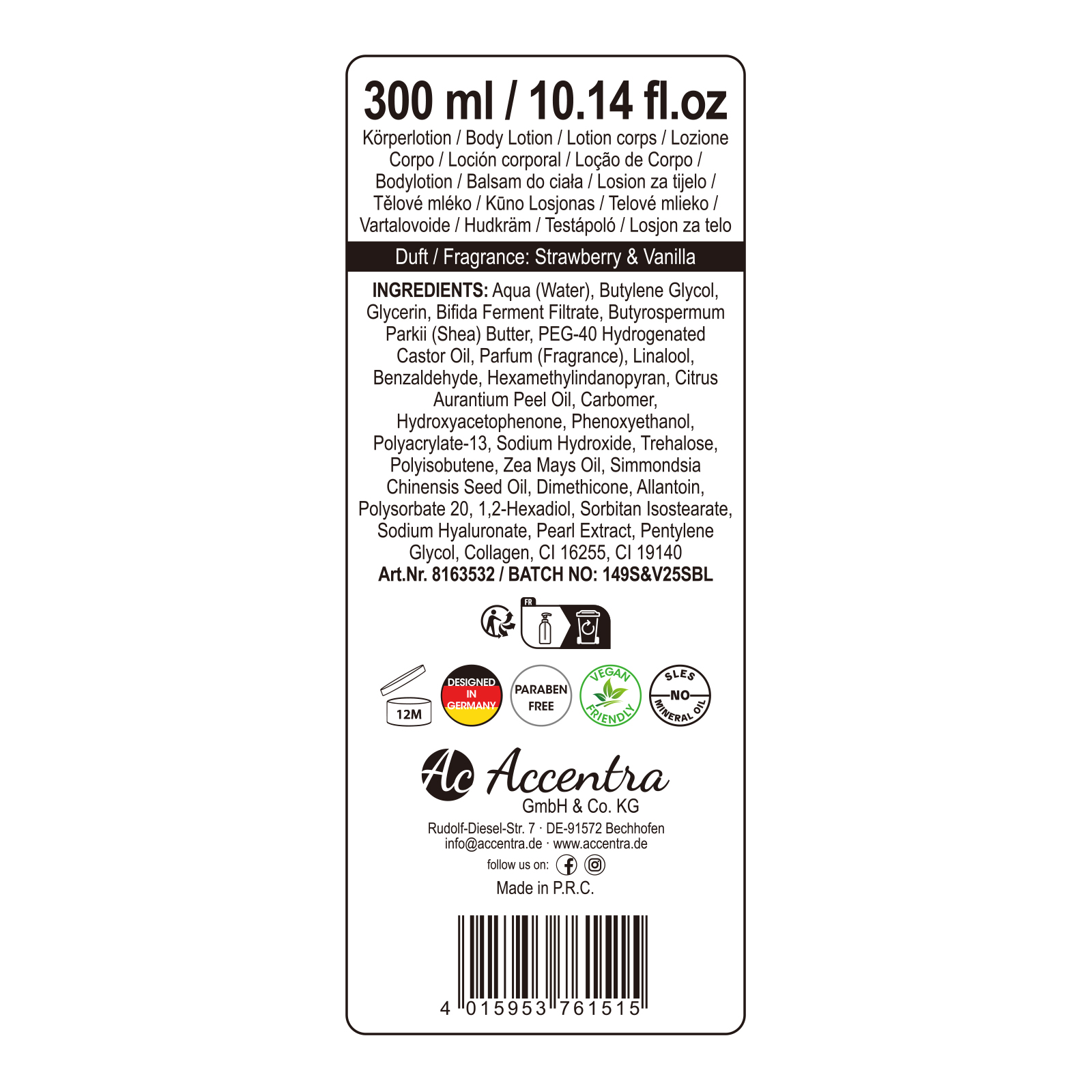 Swirl Bodylotion ESSENTIAL BOTANICALS 