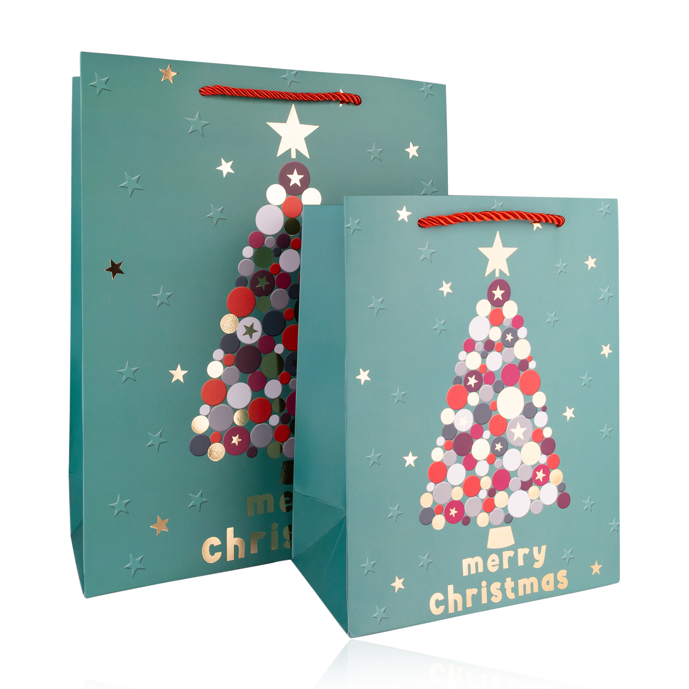 Geschenktasche aus Papier MERRY CHRISTMAS S