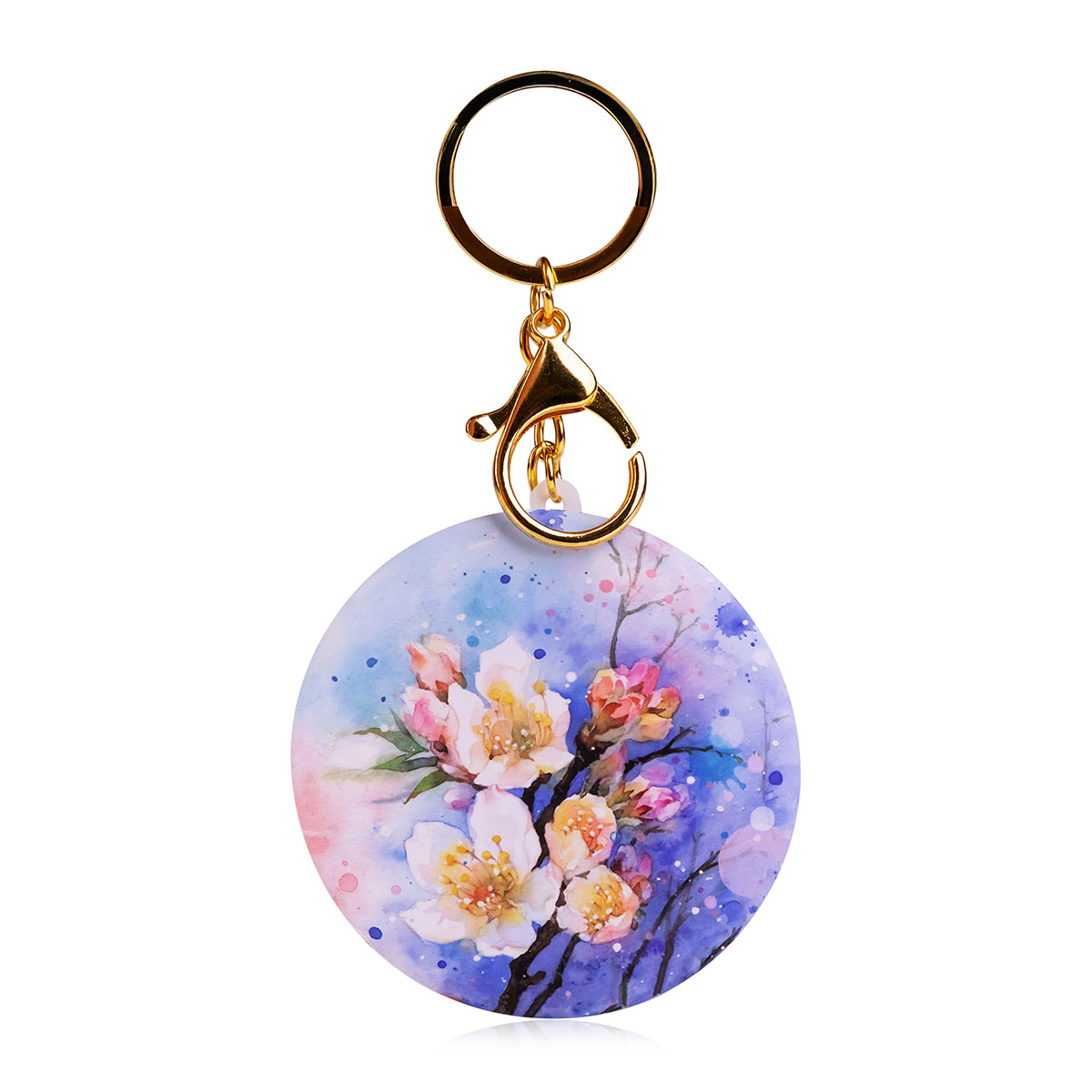 Taschenspiegel, mit Blumenprint 