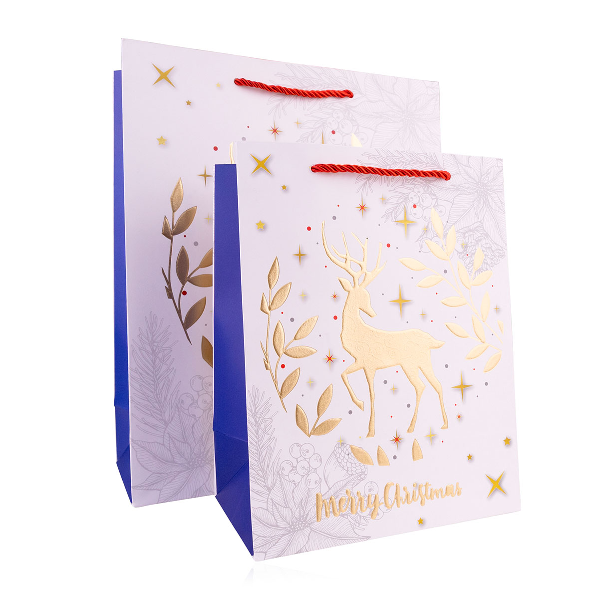 Geschenktasche XMAS GOLD L