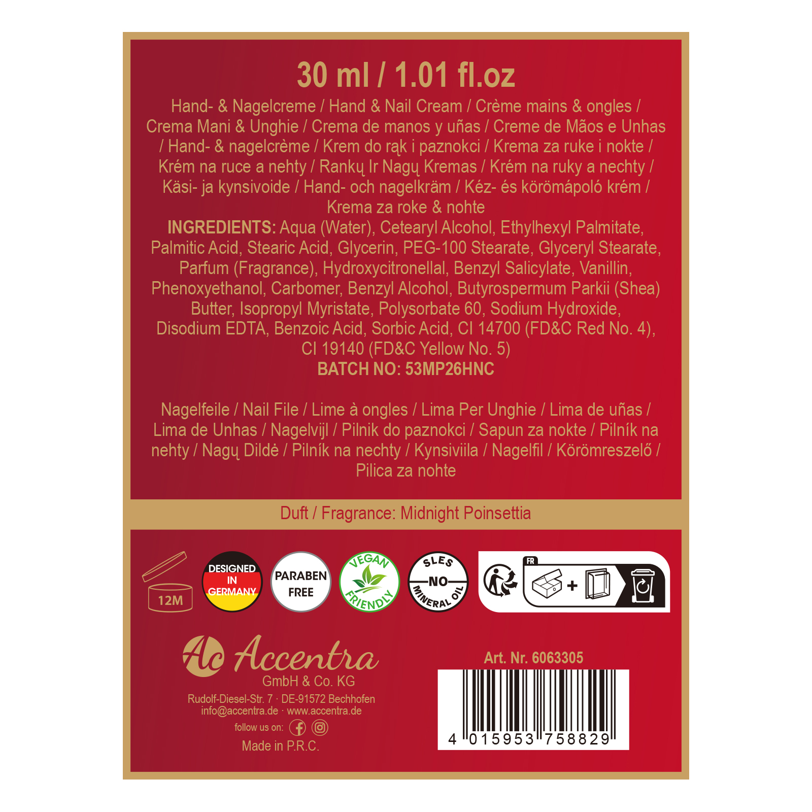Handpflegeset BODY LUXURY 