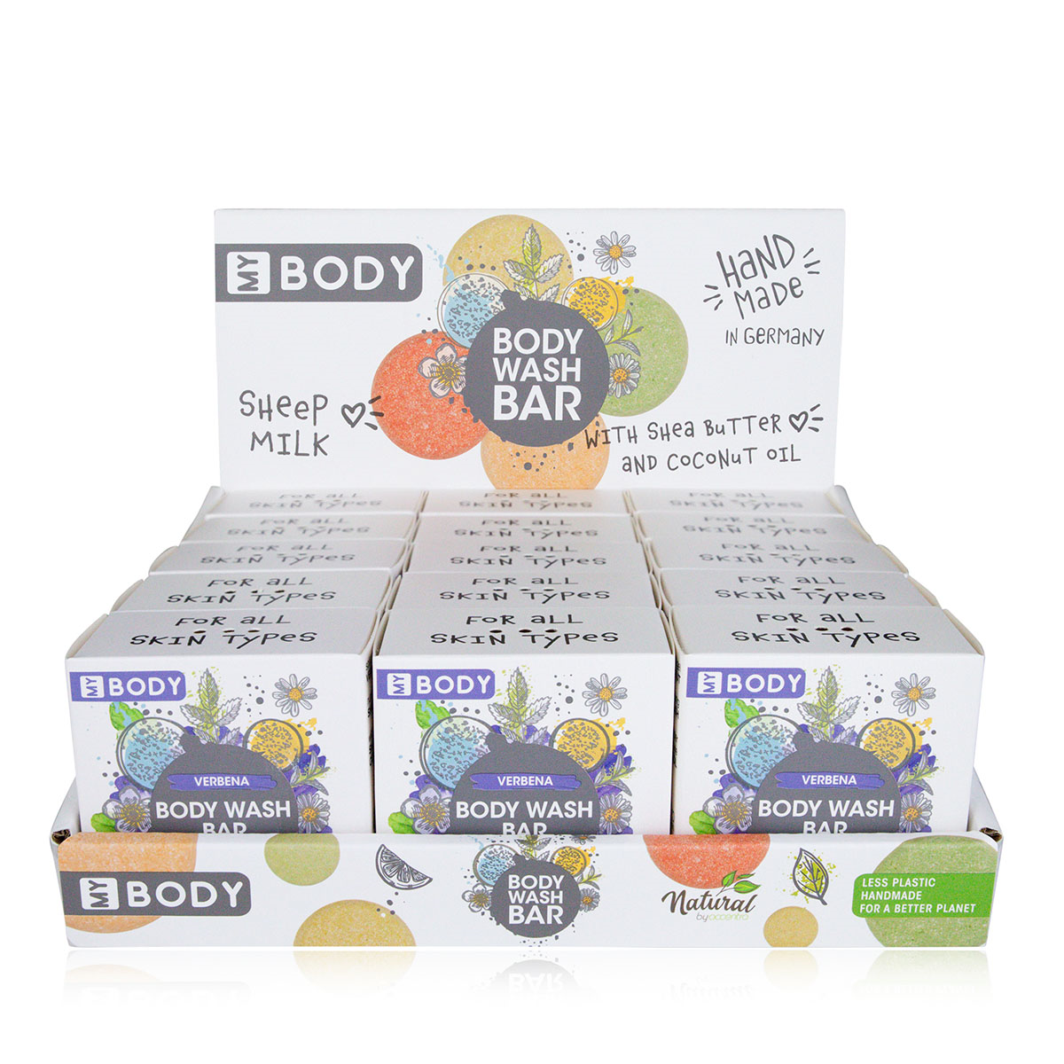 MY BODY festes Duschgel Eisenkraut