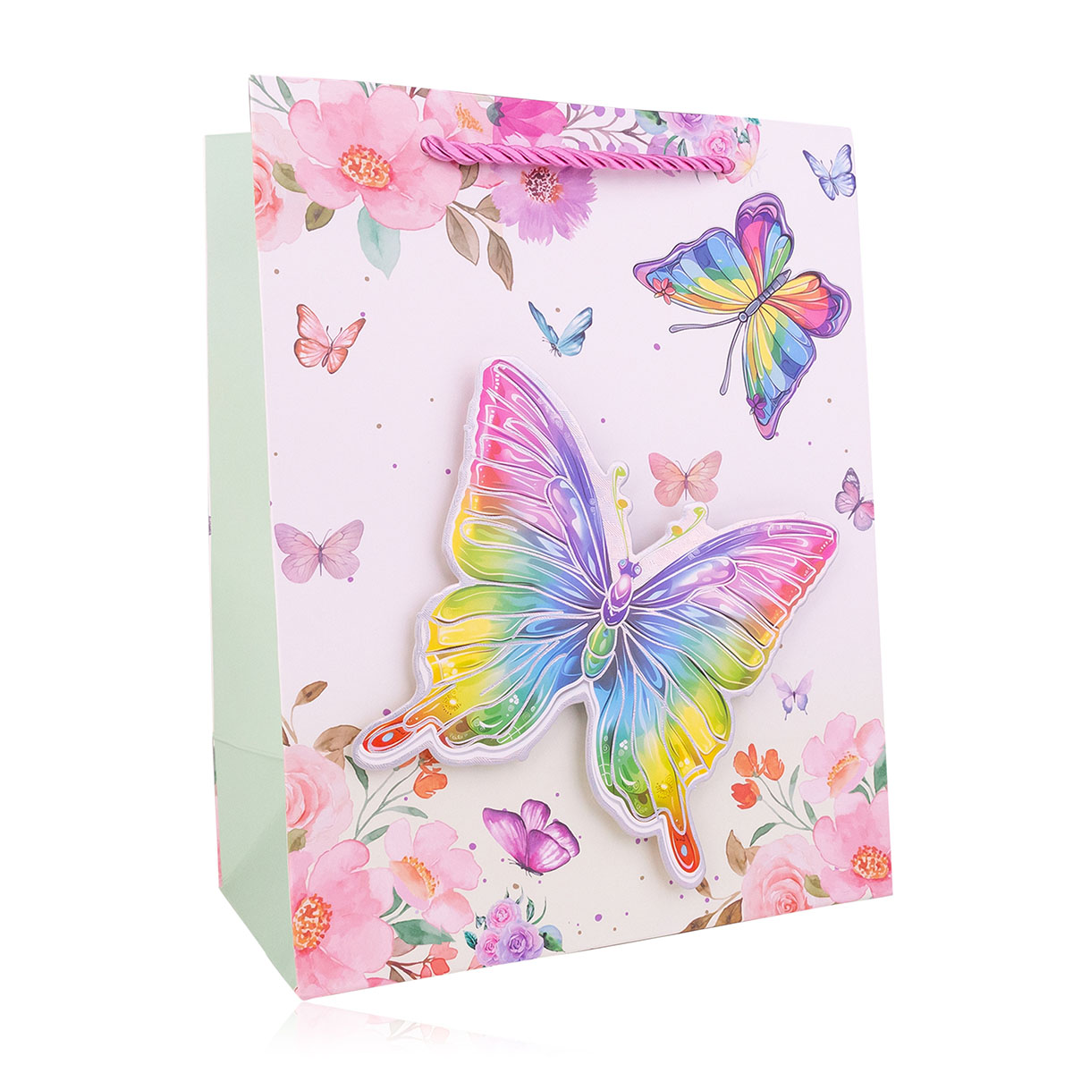 Geschenktasche BUTTERFLIES L