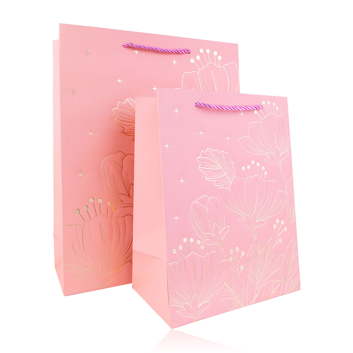 Paper gift bag GOLDEN FLOWERS 2 L
