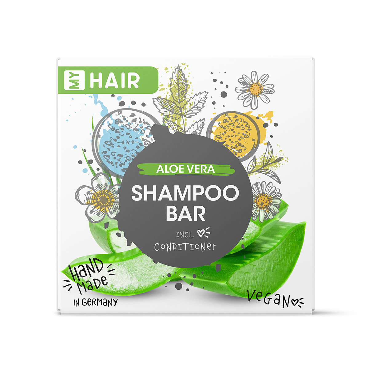 MY HAIR festes Shampoo Aloe Vera