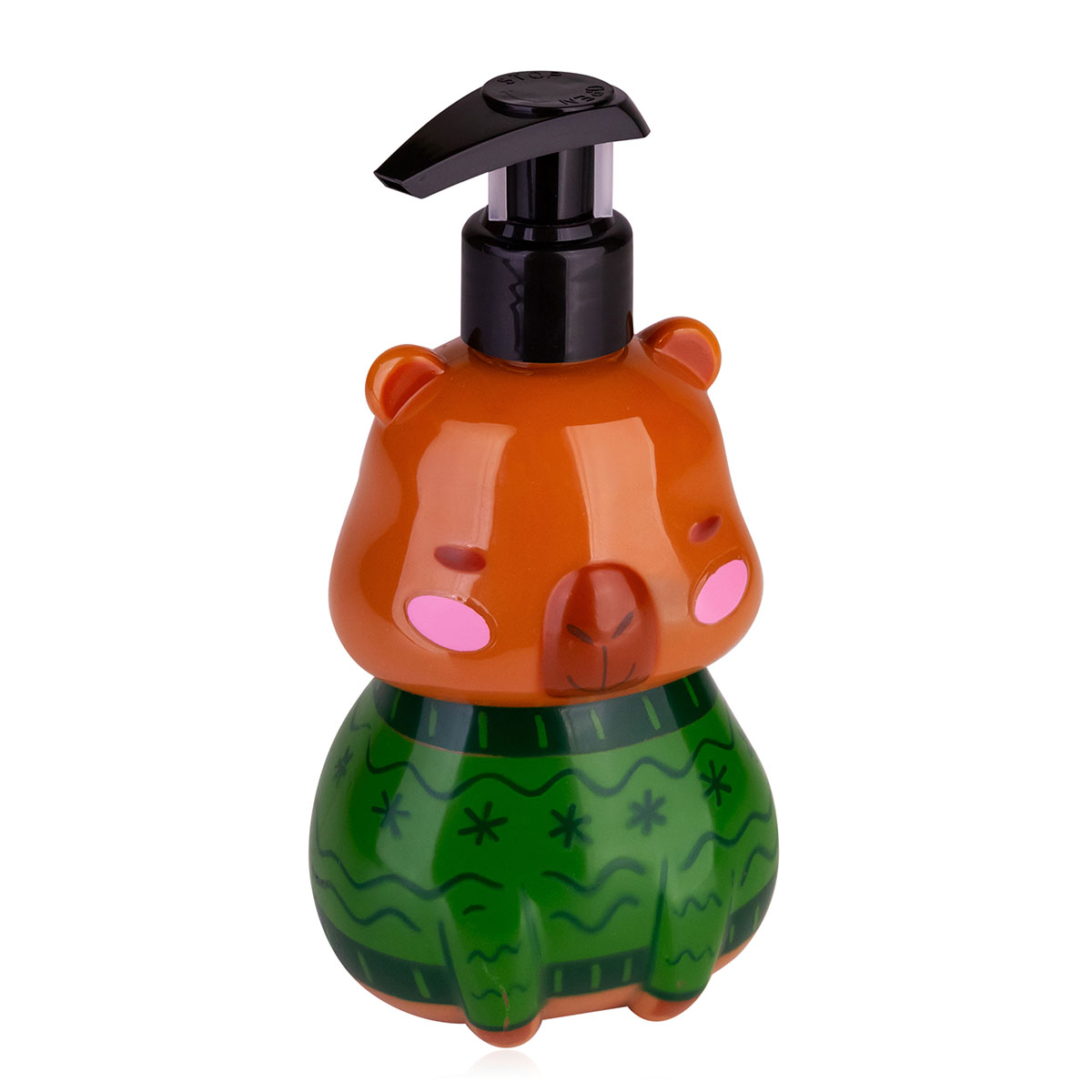Seifenspender Capybara mit Handseife HELLO WINTER 