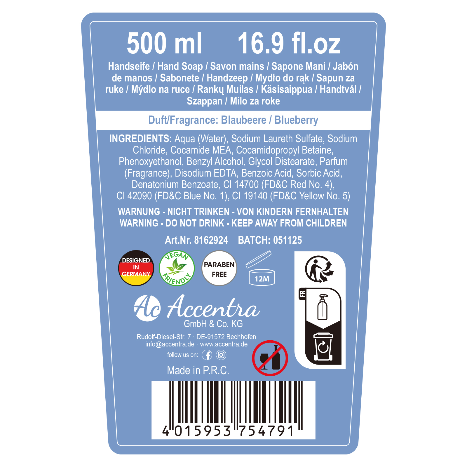 Seifenspender mit Handseife MILK SHAKE COLLECTION 
