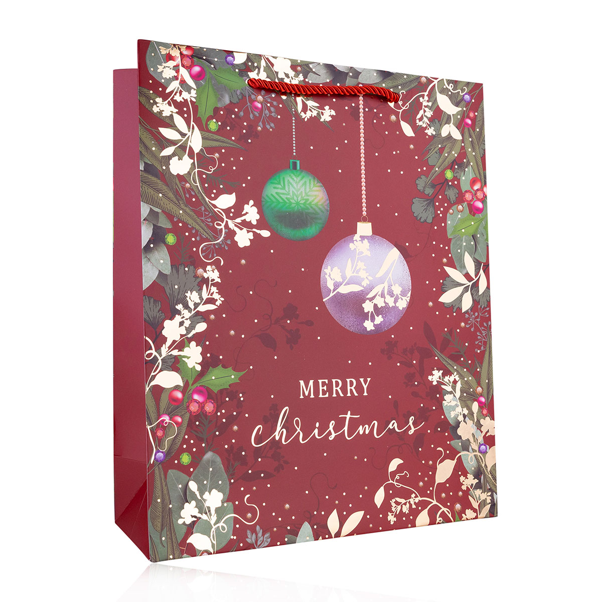 Geschenktasche aus Papier MERRY CHRISTMAS S