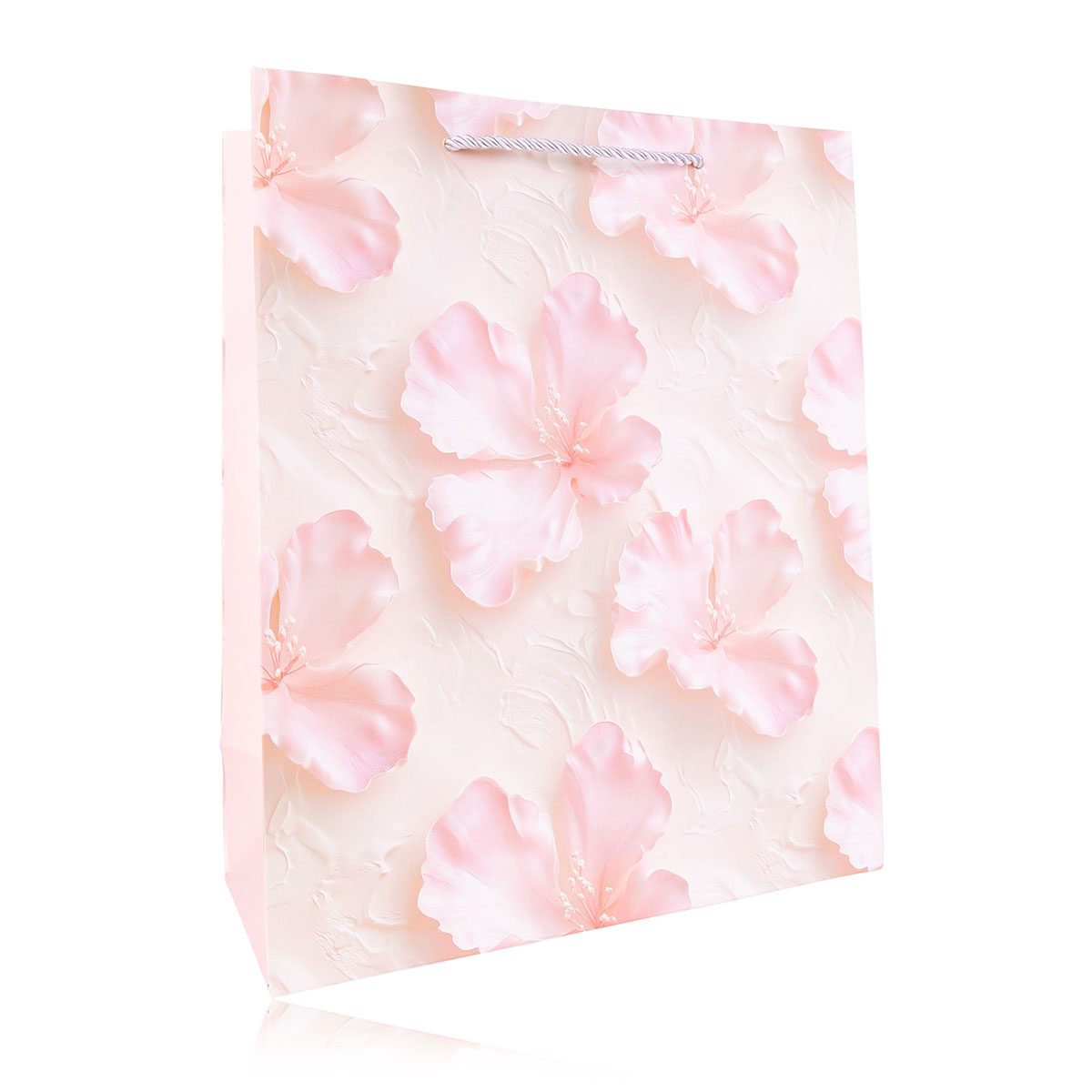 Geschenktasche BLUMEN PASTELL L