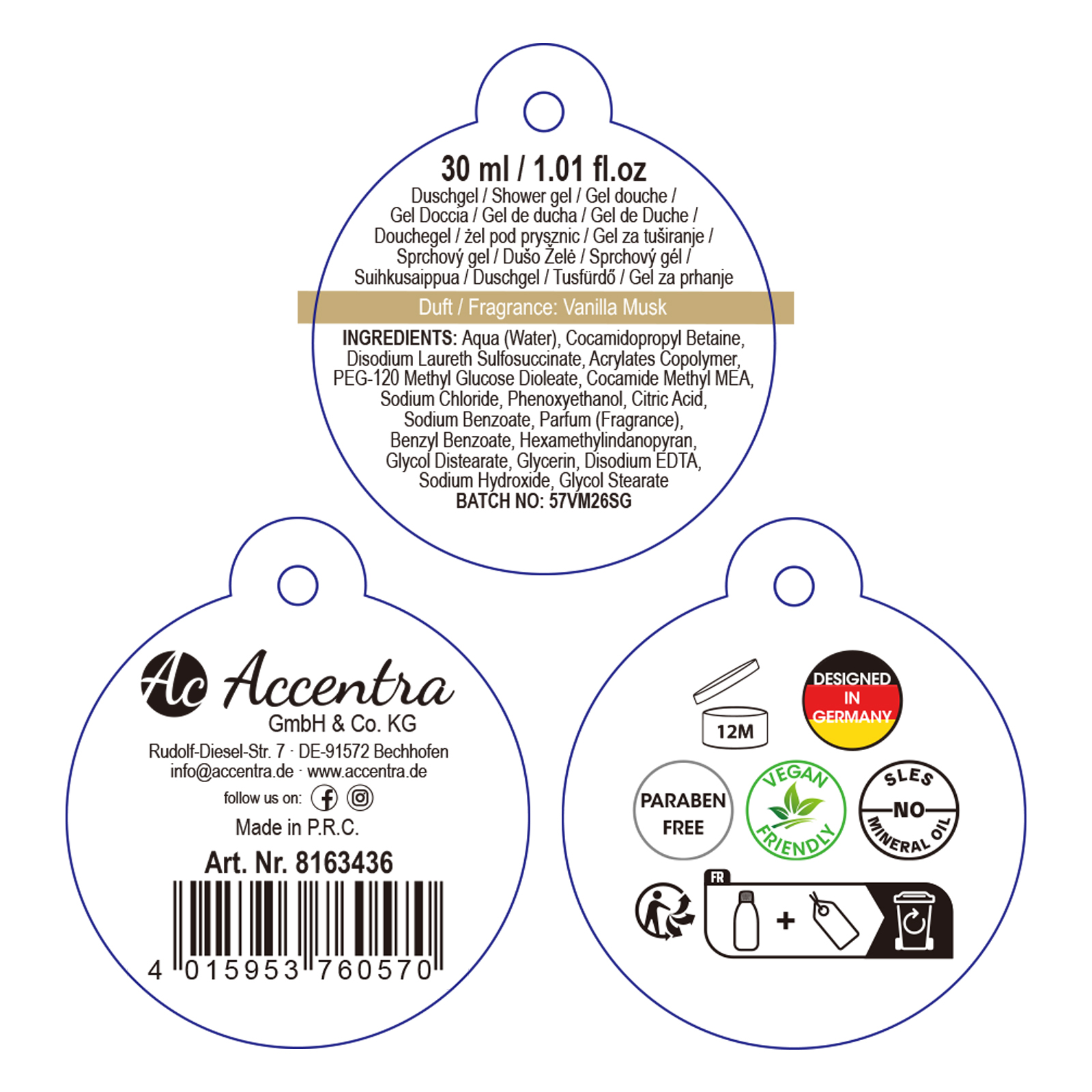 Duschgel Stern und Tanne WINTER GLAMOUR 