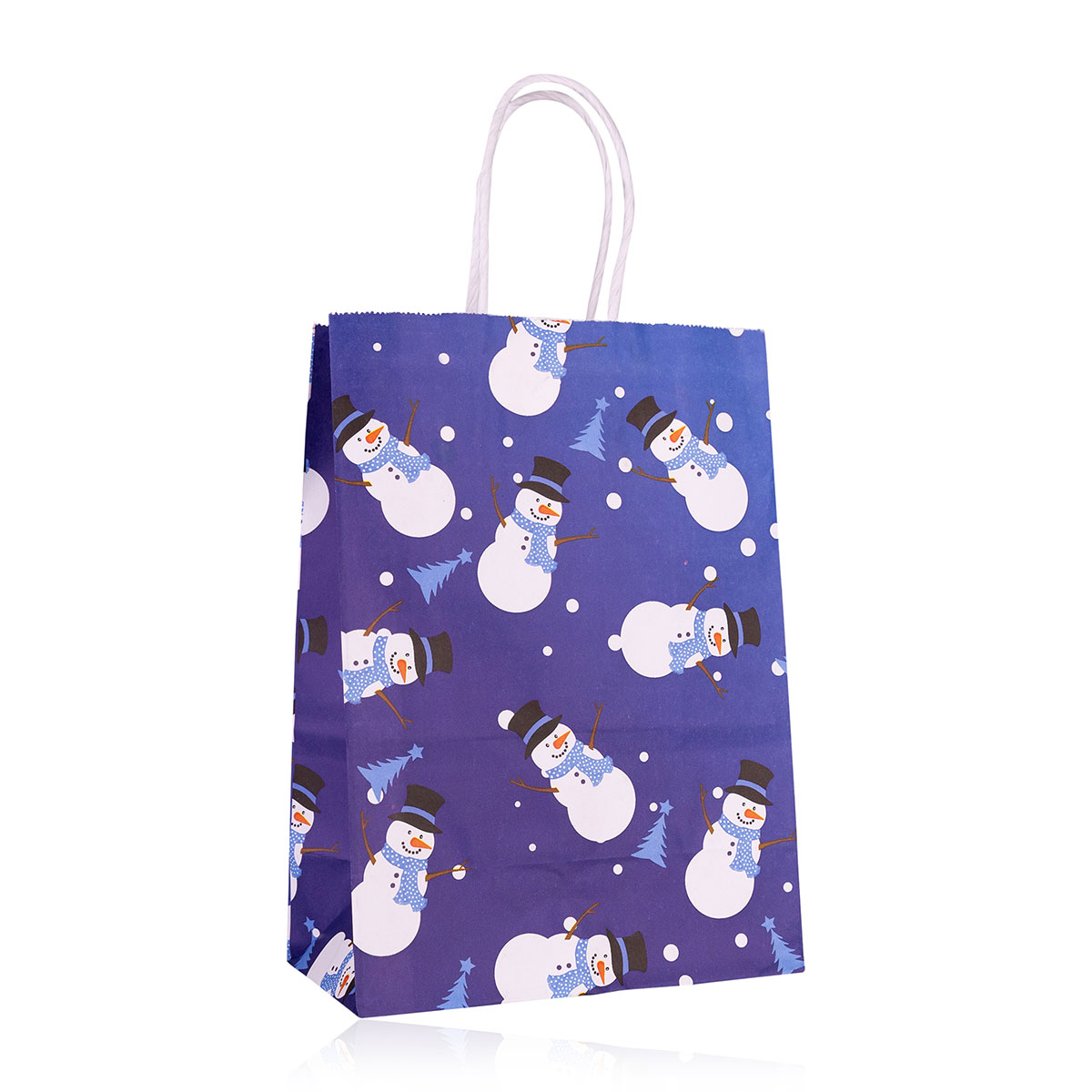 Geschenktasche aus Papier XMAS BLAU XS