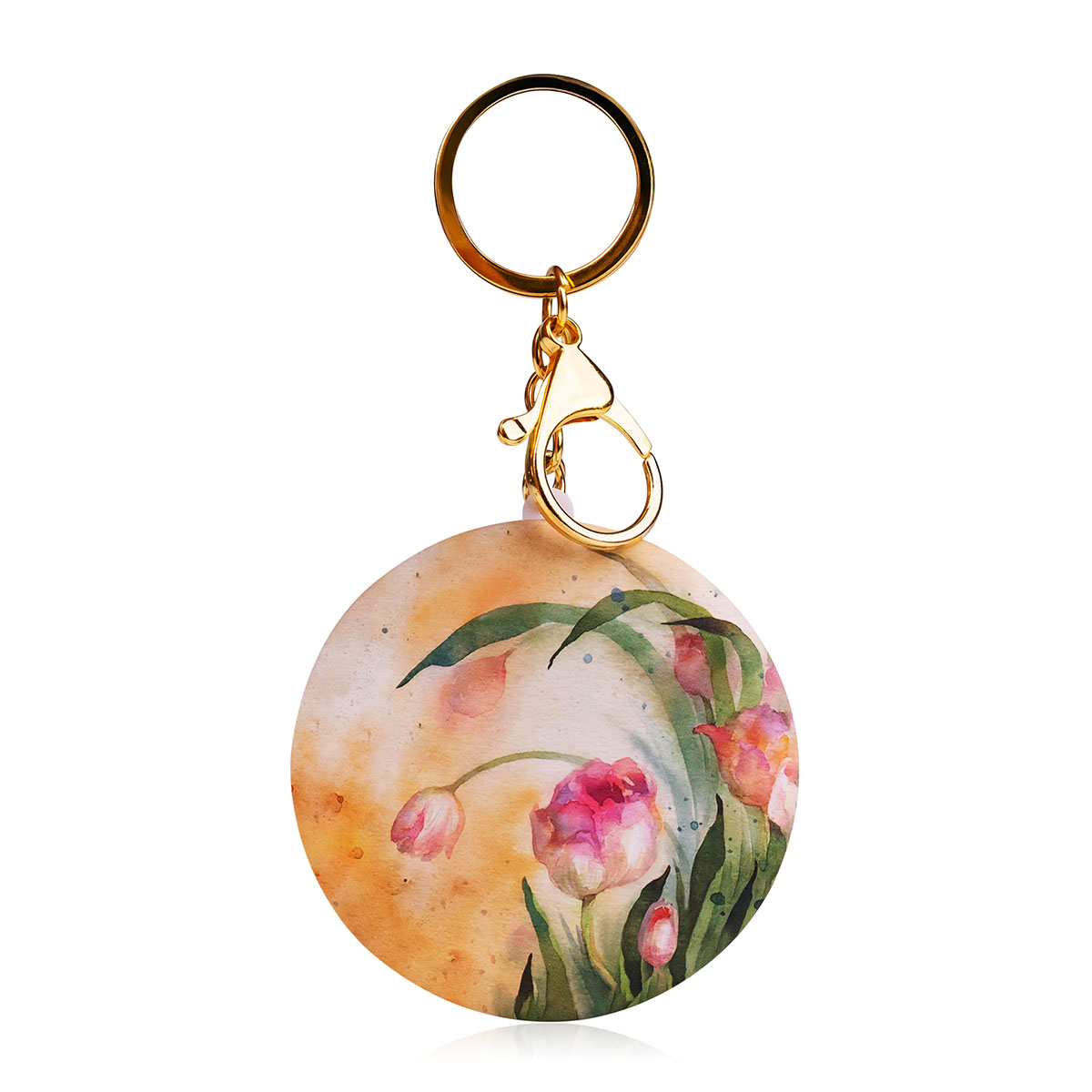 Taschenspiegel, mit Blumenprint 
