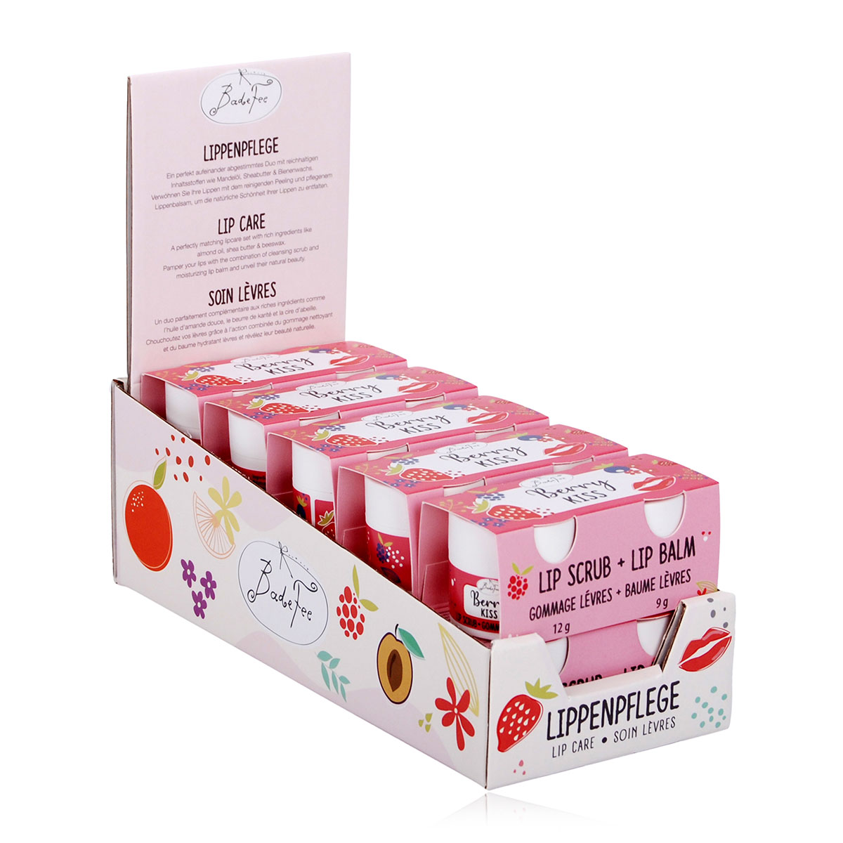 Badefee Lippenpflegeset "Orange Kiss", 