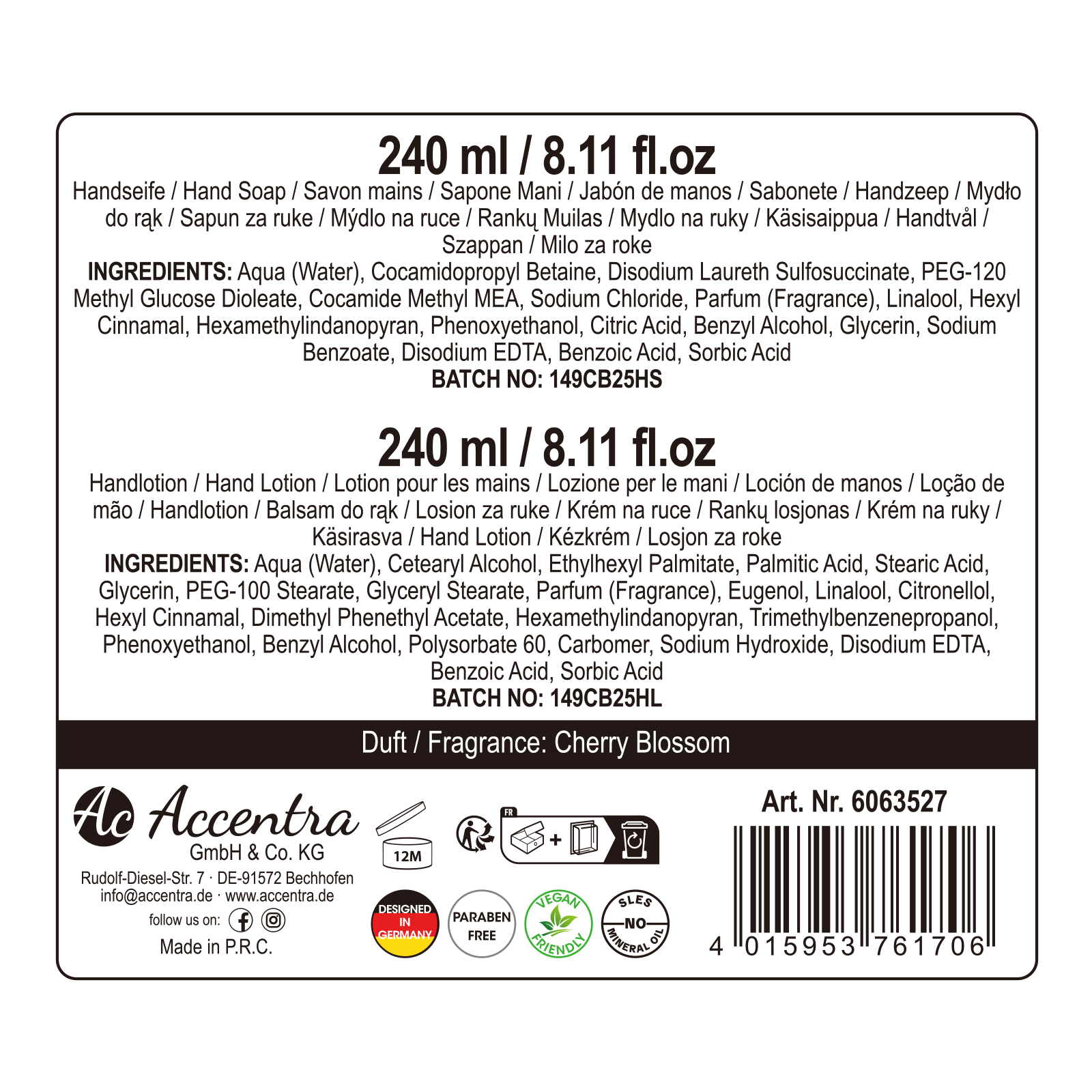 Handpflegeset ESSENTIAL BOTANICALS 