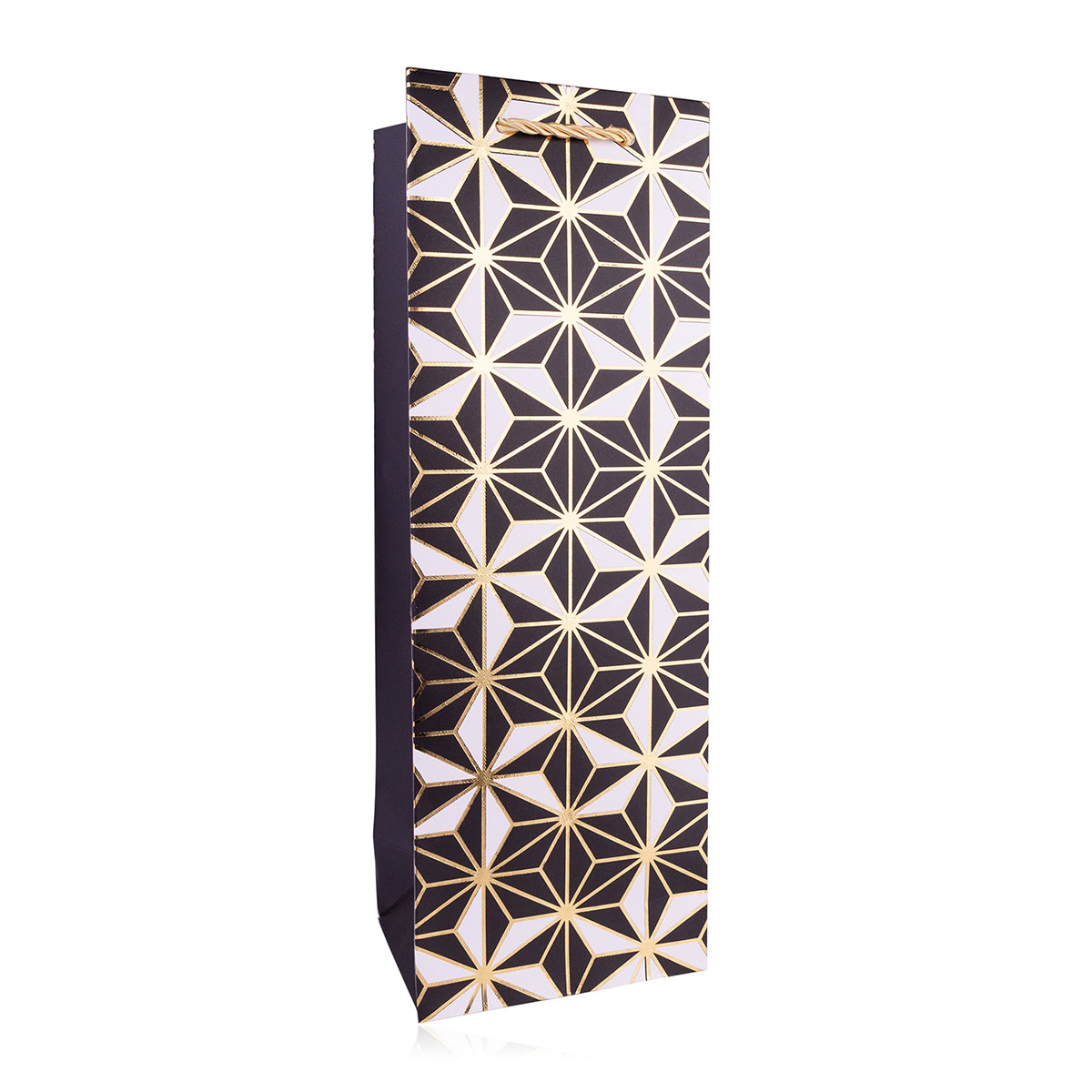 Geschenktasche BLACK/GOLD für Flaschen