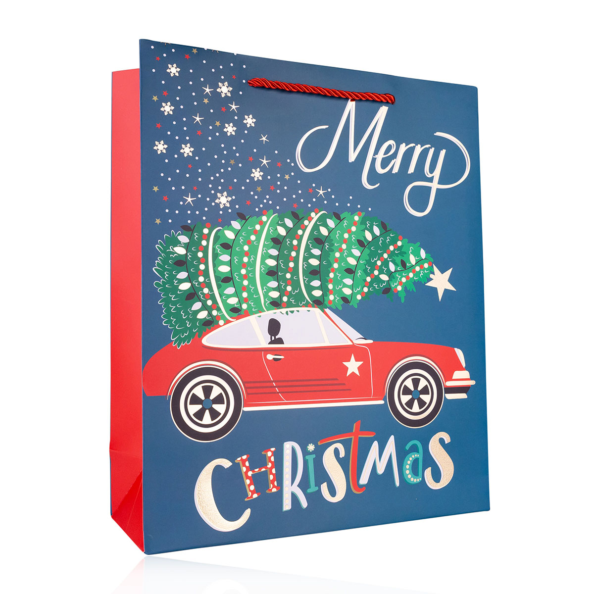 Geschenktasche aus Papier MERRY CHRISTMAS S