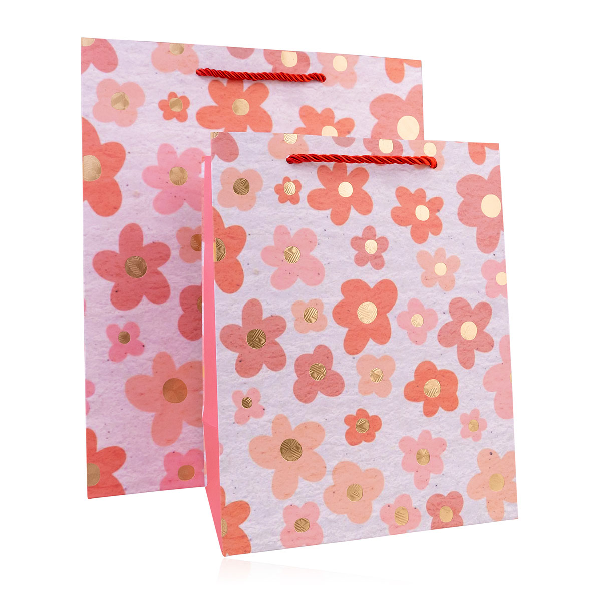 Paper gift bag FLOWERS small