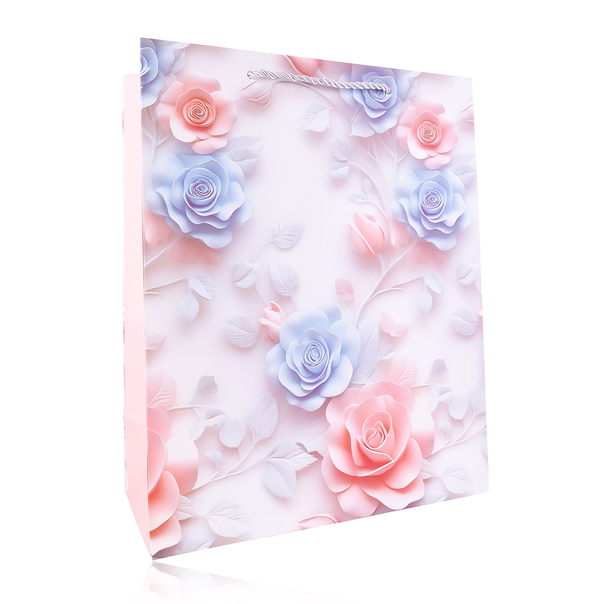 Geschenktasche BLUMEN PASTELL L