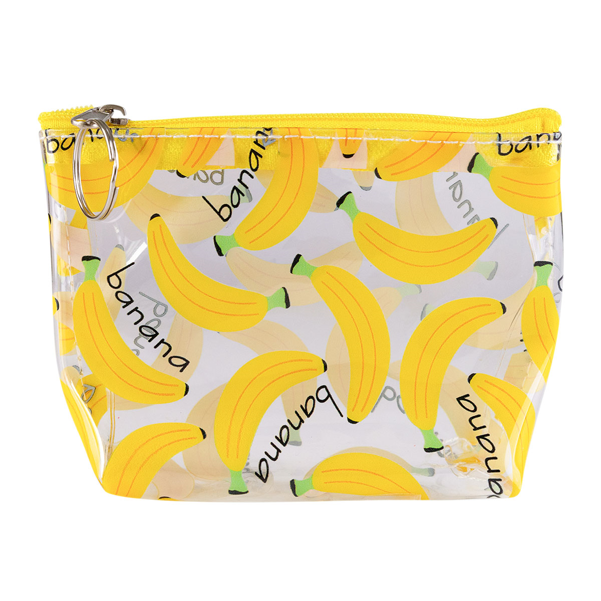 Kosmetiktasche transparent mit Früchteprint