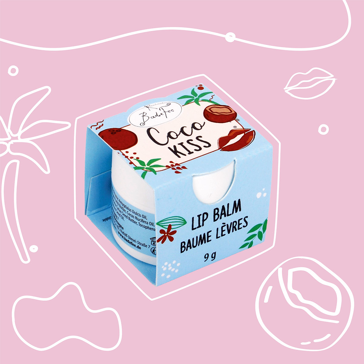 Badefee lip balm “Coco Kiss”