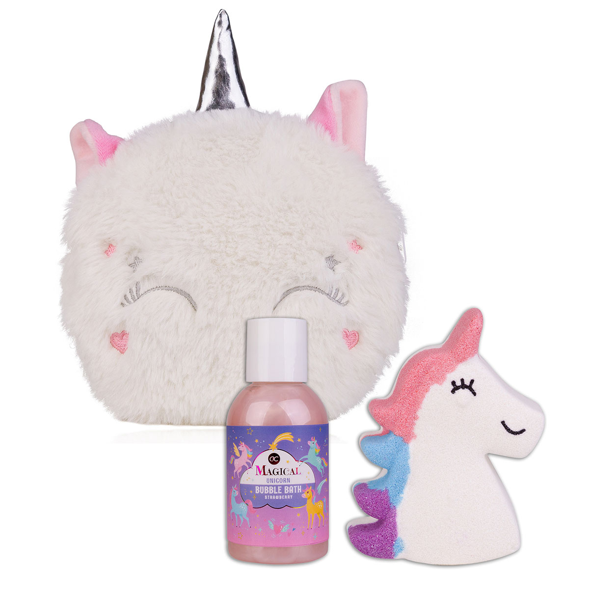 Bath set MAGICAL UNICORN &amp; MERMAID in cosmetic bag 