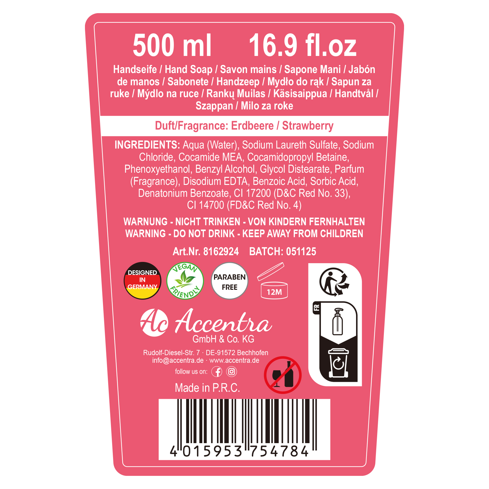 Seifenspender mit Handseife MILK SHAKE COLLECTION 