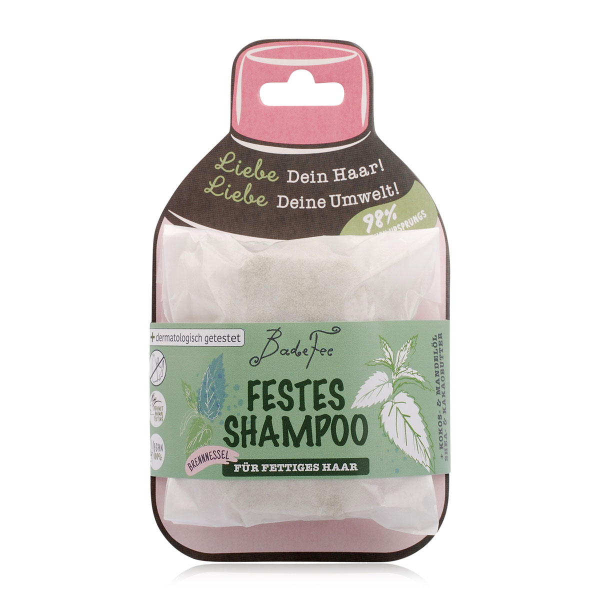 Badefee festes Shampoo "Brennnessel"